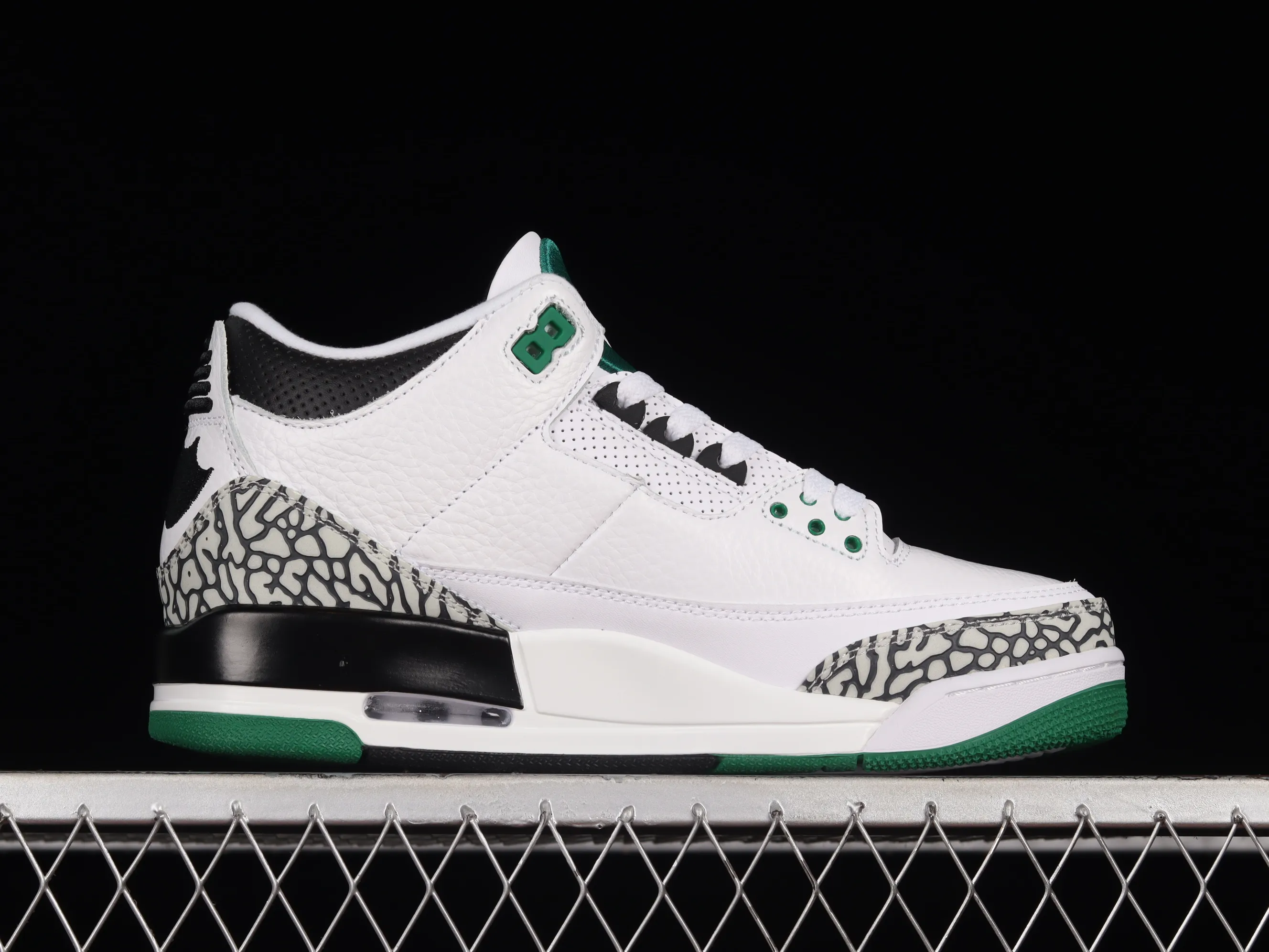 All categories Air Jordan Jordan series basketball shoes Air Jordan 3 Air Jordan 3 Retro AJ3 Joe 3 joint white and green 594282-233